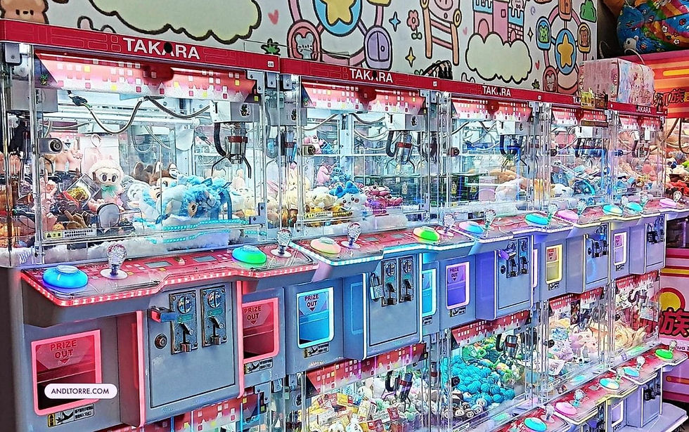 Takara claw machines | stuffed toys at Ximending