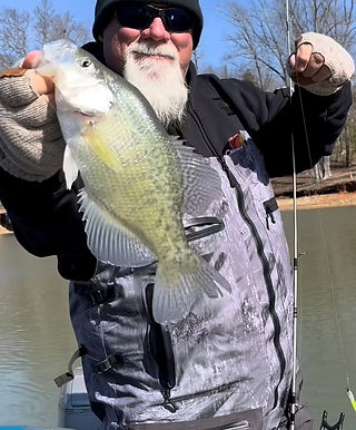 Catching big crappie with Sniping Braid Products