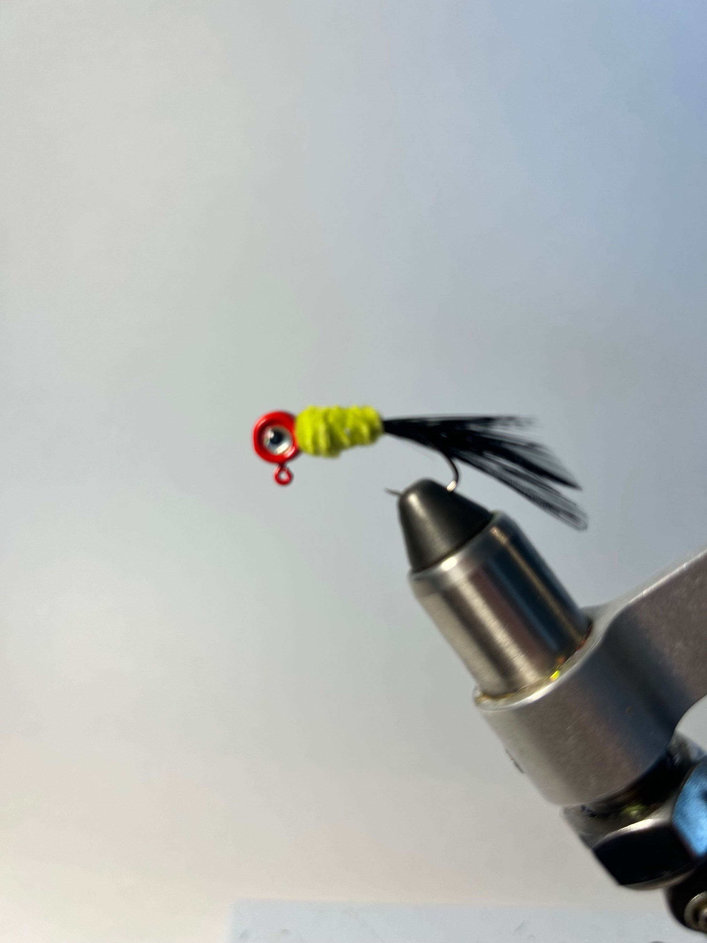 Single Orange Green Black Hair Jig