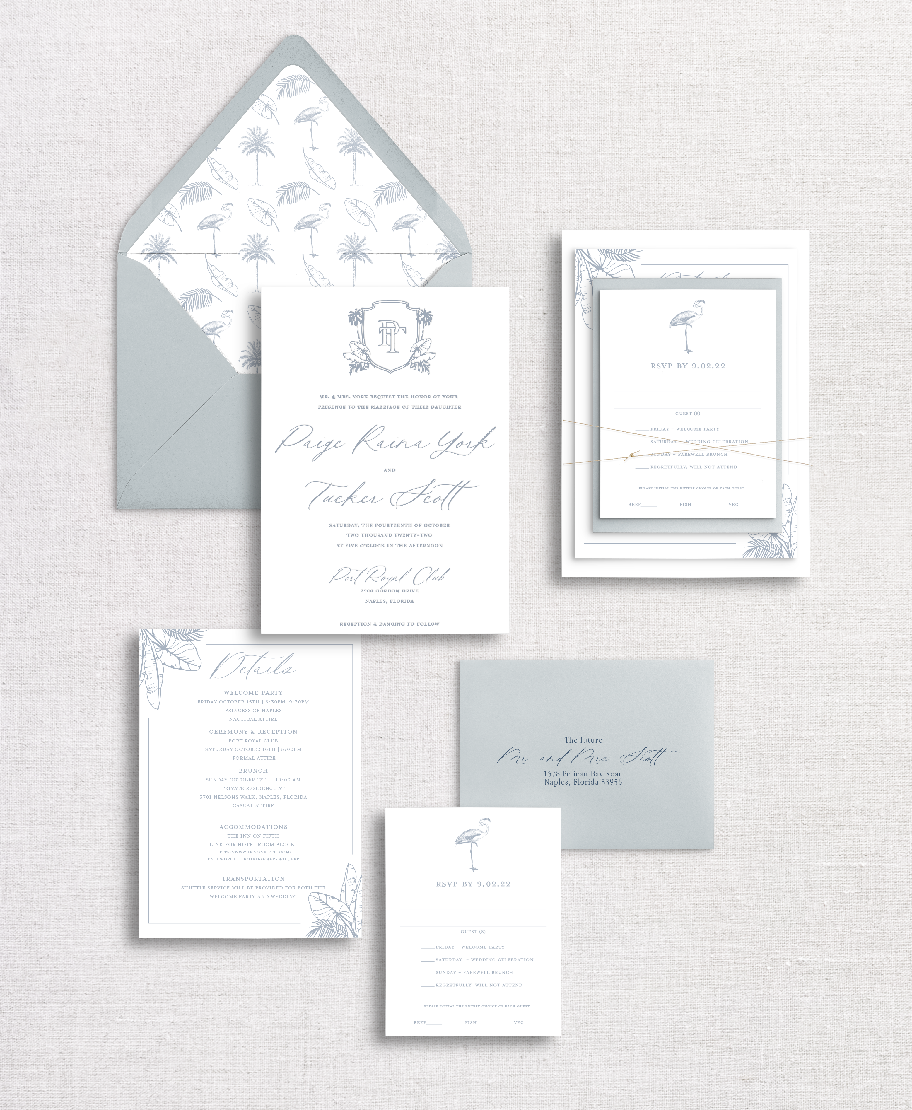 copy of No. 1 | Modern Florida| Invitation + Rsvp