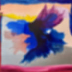 Something like Wings, 48"x48", acrylic on canvas,2025