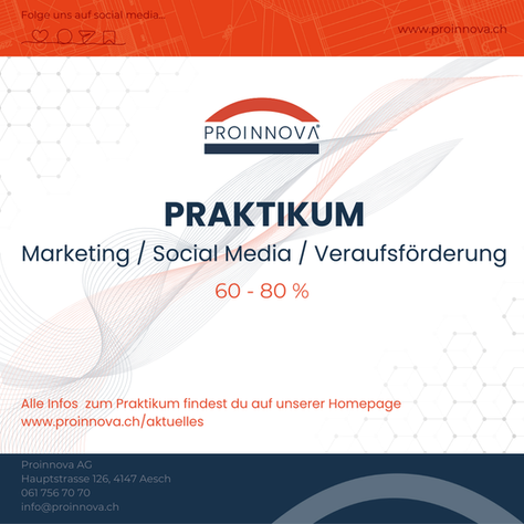 Praktikum bei der Proinnova!