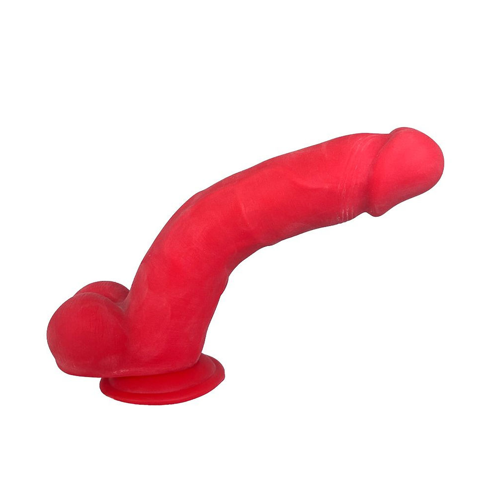 Miniatura: DILDO REALISTA KEN6 ROJO 26CM