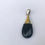 Miniatura: Dije de plata ley .925 con ámbar coñac y/o negro en forma de gota.