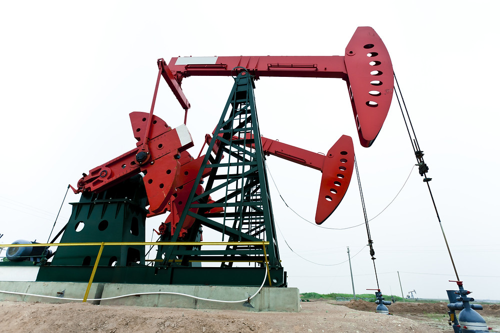 Red Oil Well in East Texas