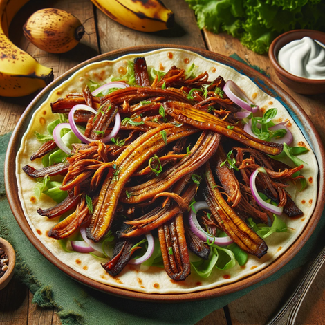 Banana Peel "Pulled Pork"