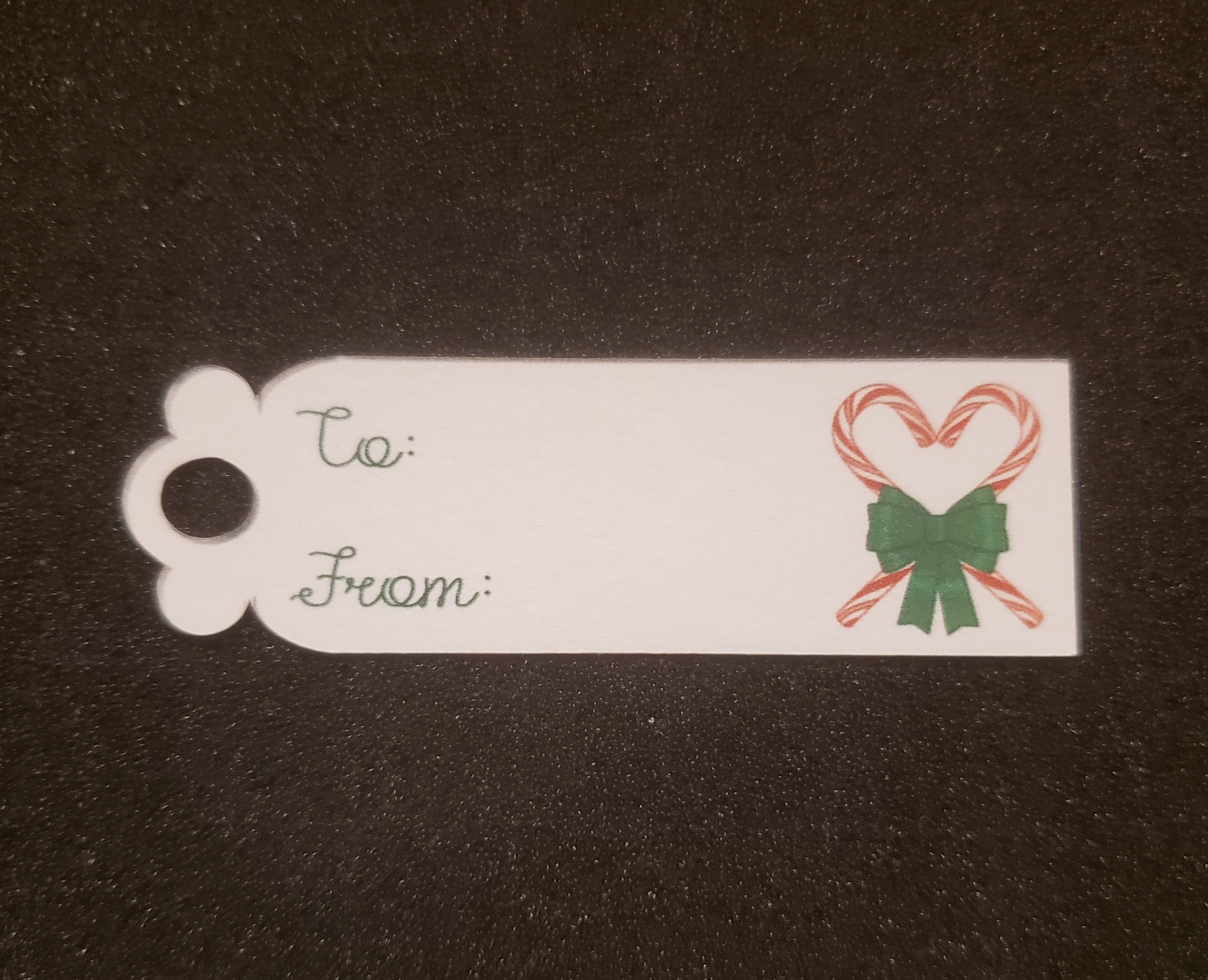 Candy Cane Gift Tag - Set of 6