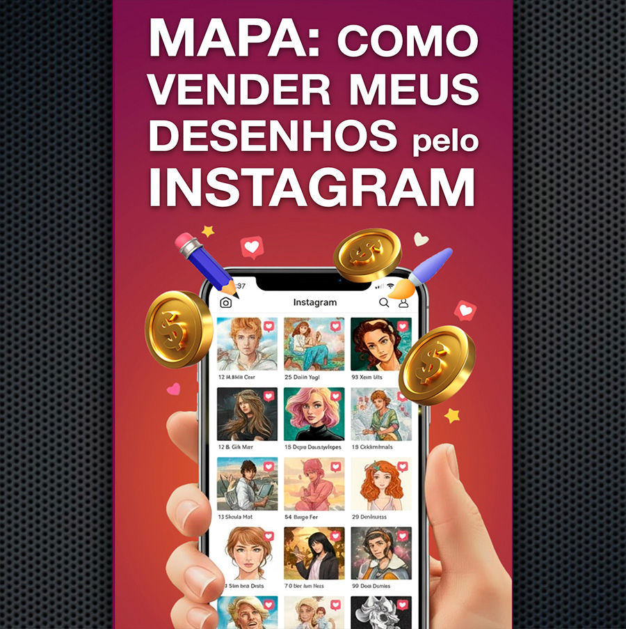 Miniatura: Leve 2 Ebooks: Lucrando com meus Desenhos + Venda seus Desenhos no Instagram