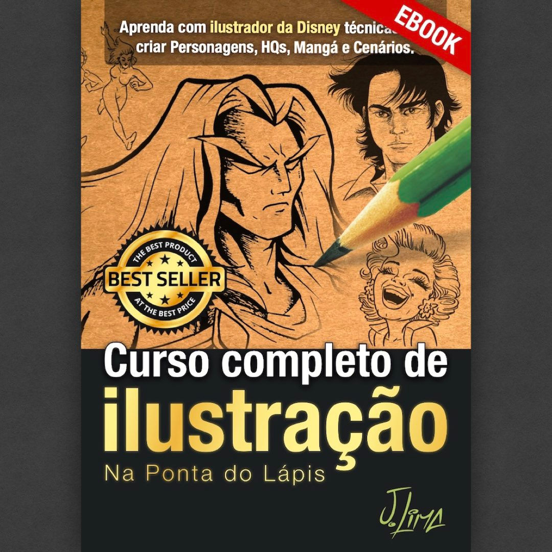 Ebook na Ponta do Lápis - Curso completo de ilustração - Livro digital