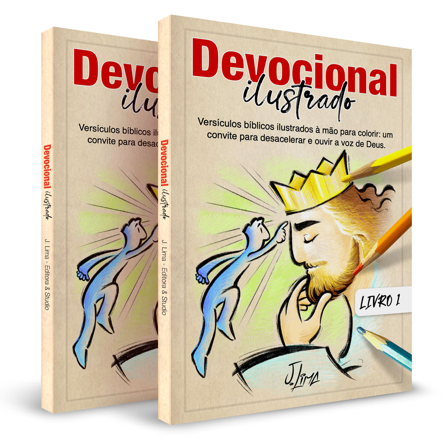 Pacote com 2 Livros Devocional ilustrado - Livro Físico