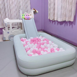 ลูกบอล 7.5 ซมใ ชมพูอ่อน และ ขาว