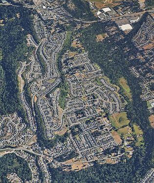 3D Aeiral Map of Bonney Lake, WA