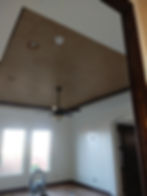 Dark Ceiling White Wall Interior 2