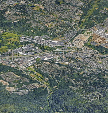 3D Aerial View of Issaquah WA