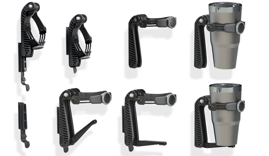 GRIP'R cup holder in use diagram