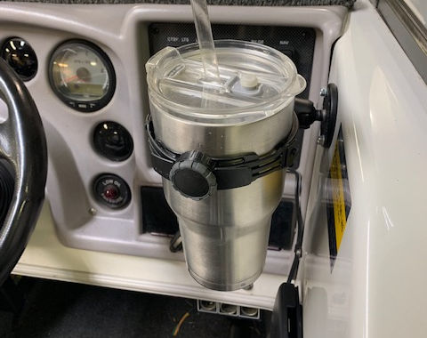 Adjustable Cup Holder for any recreation vehicle.