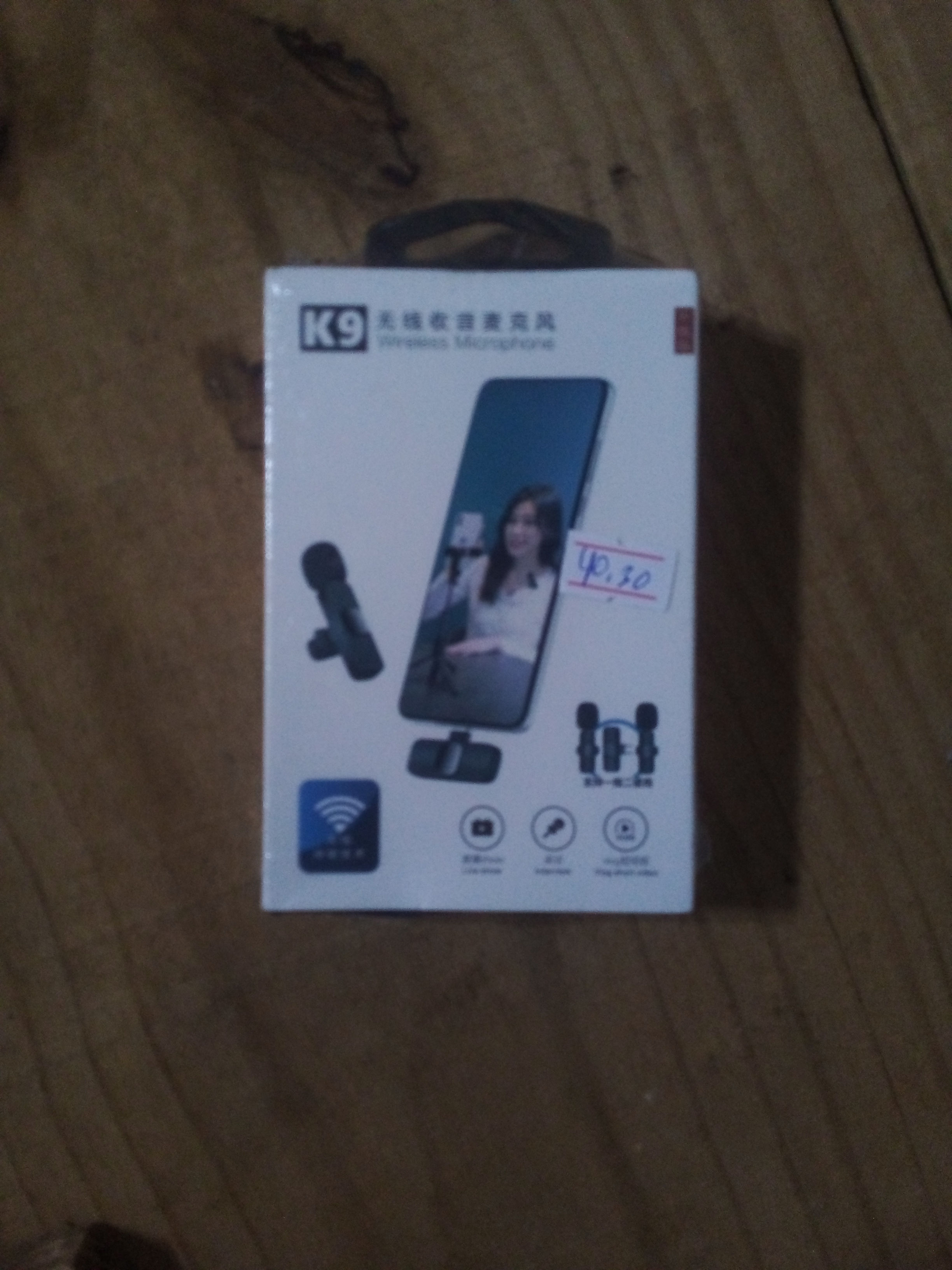 Microfone de lapela k9