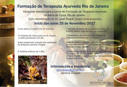 Curso Formação Terapeuta Ayurveda