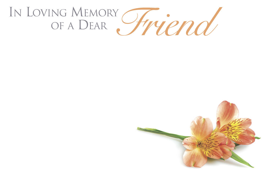 In Loving Memory Friend Small Card