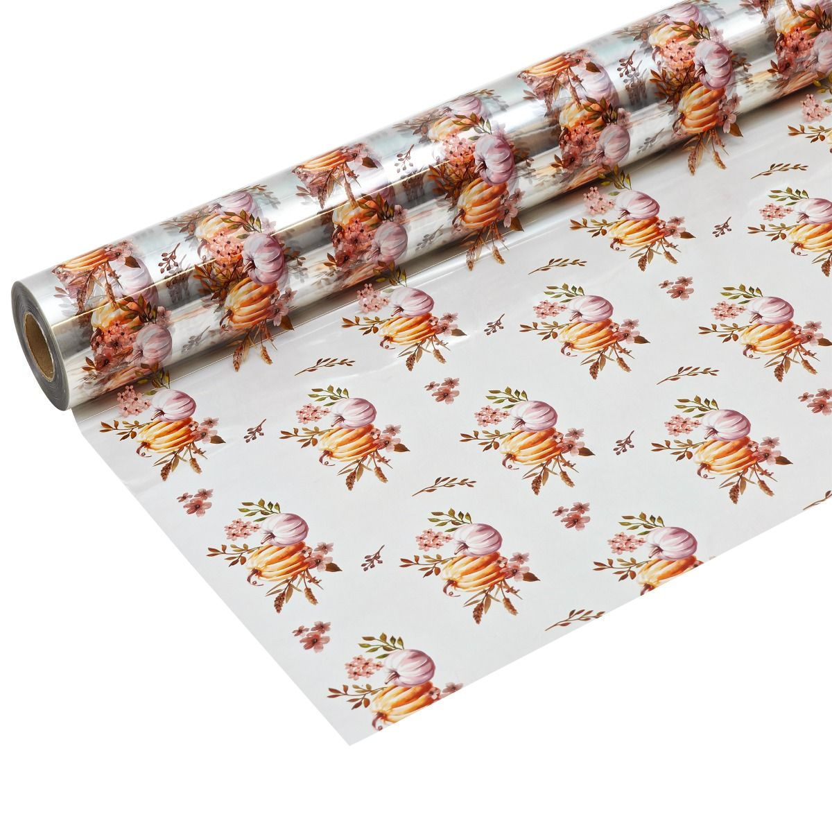 Autumn Pumpkin Cellophane 80cm *80 Meters