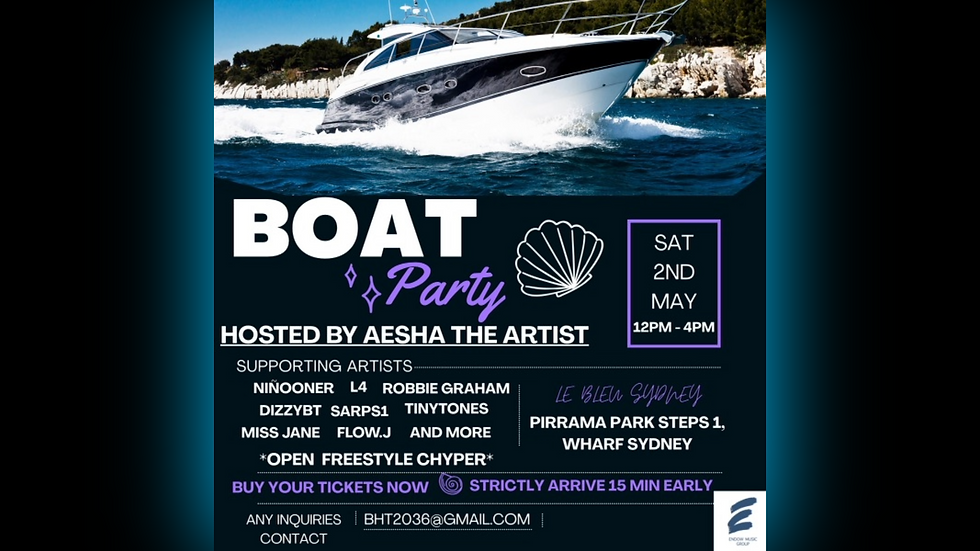 AESHA’S EXCLUSIVE BOAT EXPERIENCE