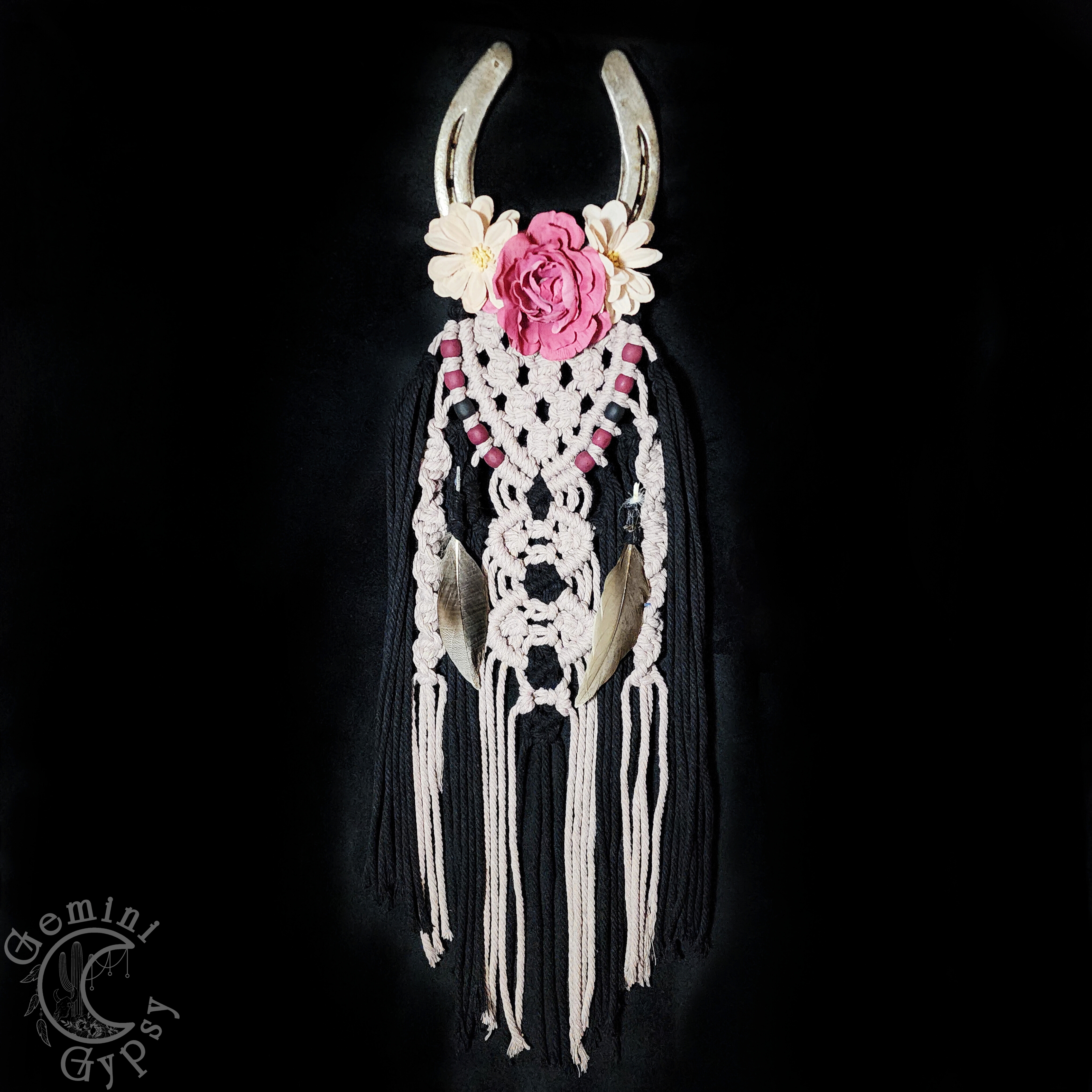Horseshoe Macrame Wall Hanging