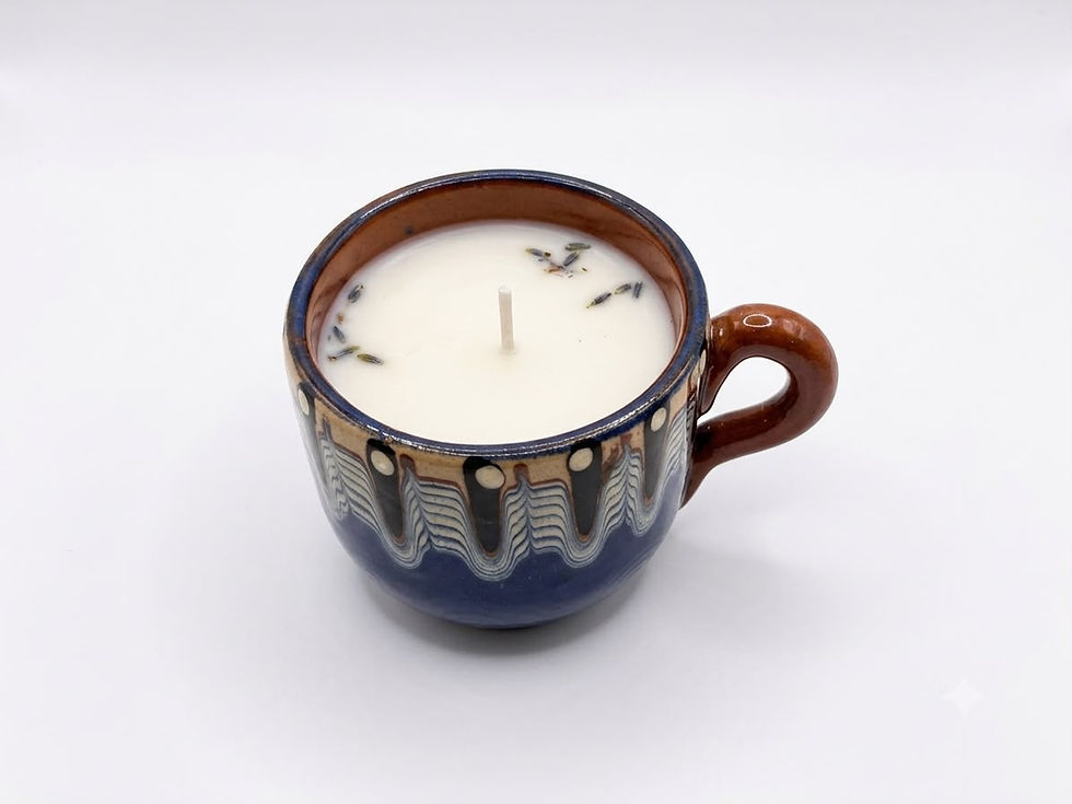 Thumbnail: Blue Vintage Tea Cup Candle