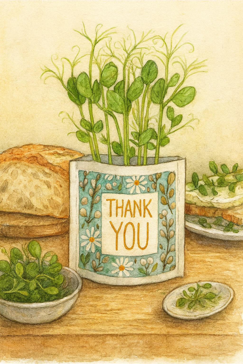 Greens & Greetings: Thank You