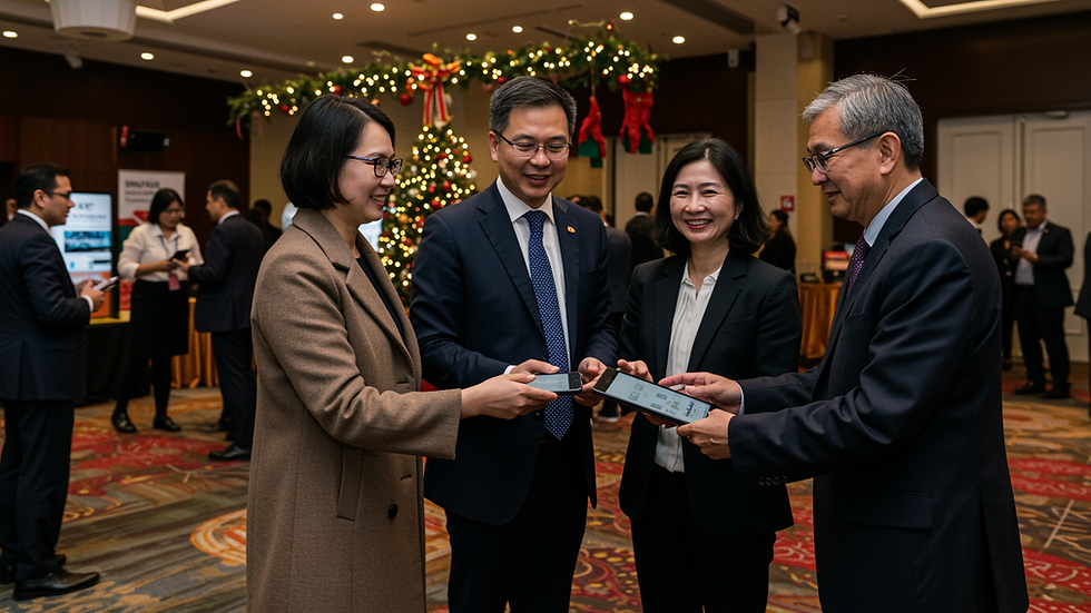 Exchanging Digital Business Card in Singapore