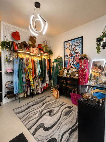 Boutique interior at the best salon with stylish clothing.