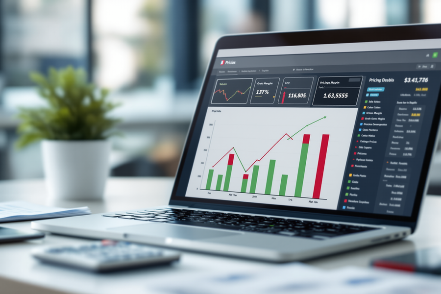 Gráfico: ventas suben mientras el margen cae