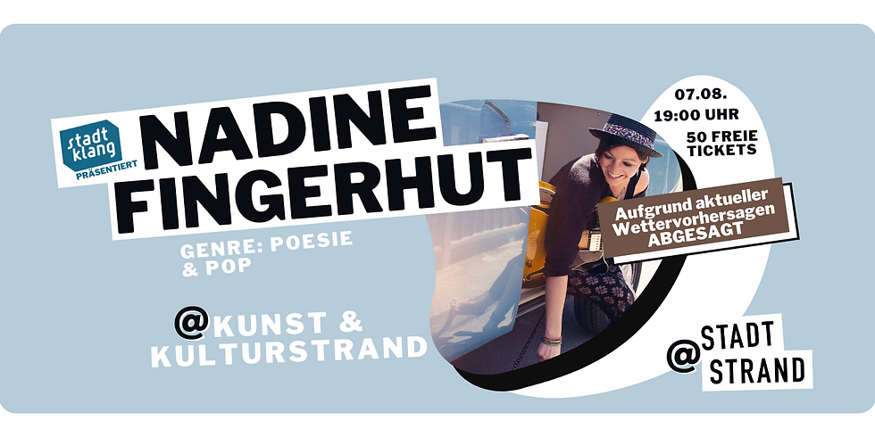 NADINE FINGERHUT Live @ Kunst- und Kulturstrand Düsseldorf