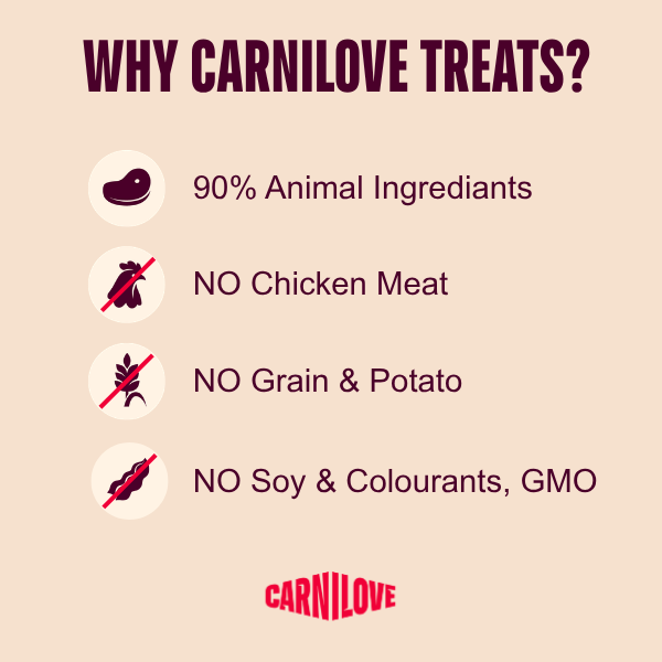 Thumbnail: Carnilove - Jerky Dog Treats - Turkey & Rabbit 100g - NEW