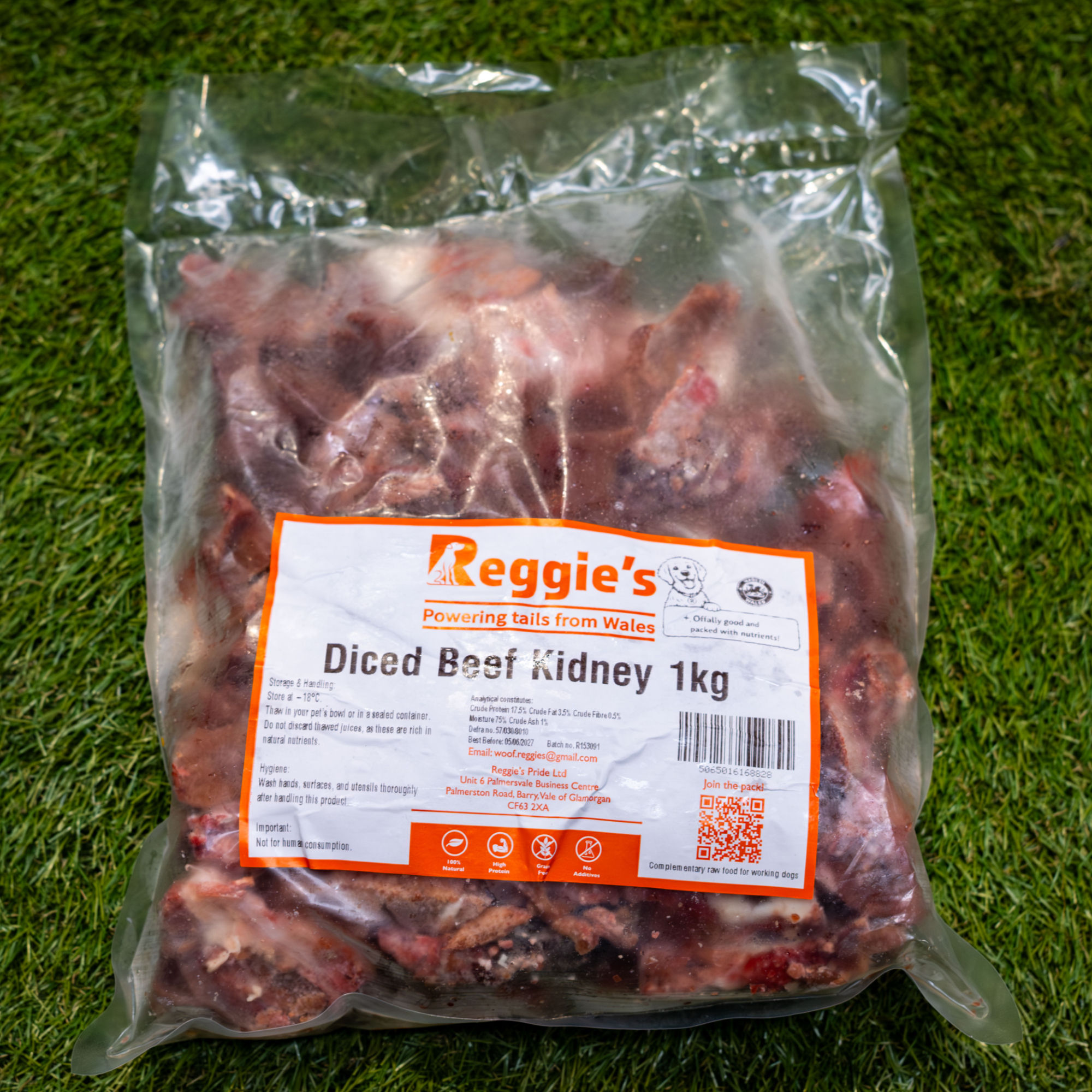 Reggies Beef Kidney Chunks 1Kg