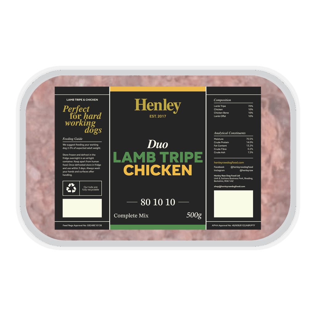 Henley - Lamb Tripe & Chicken 80-10-10 500g