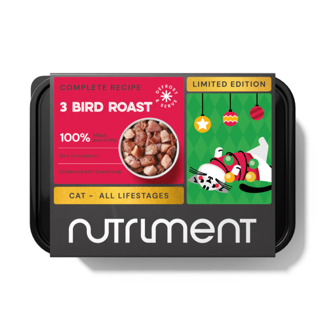 Nutriment Cat 3 Bird Roast Christmas 500g