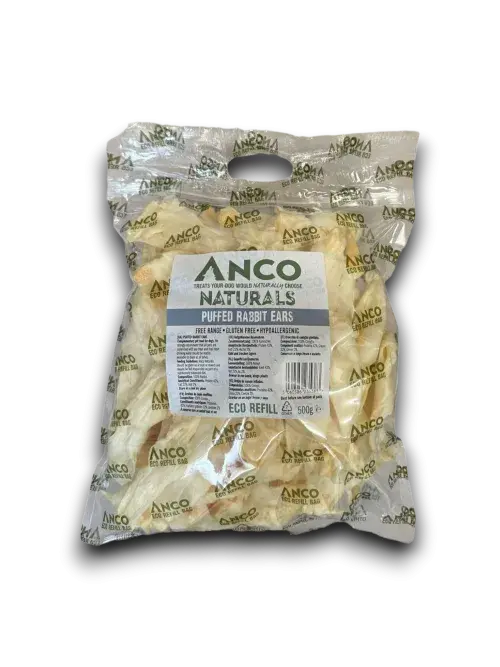 Anco Naturals Puffed Rabbit Ears 500g