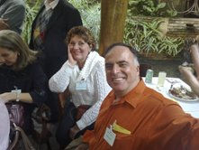 O sorridentge casal Agnes/Pedro