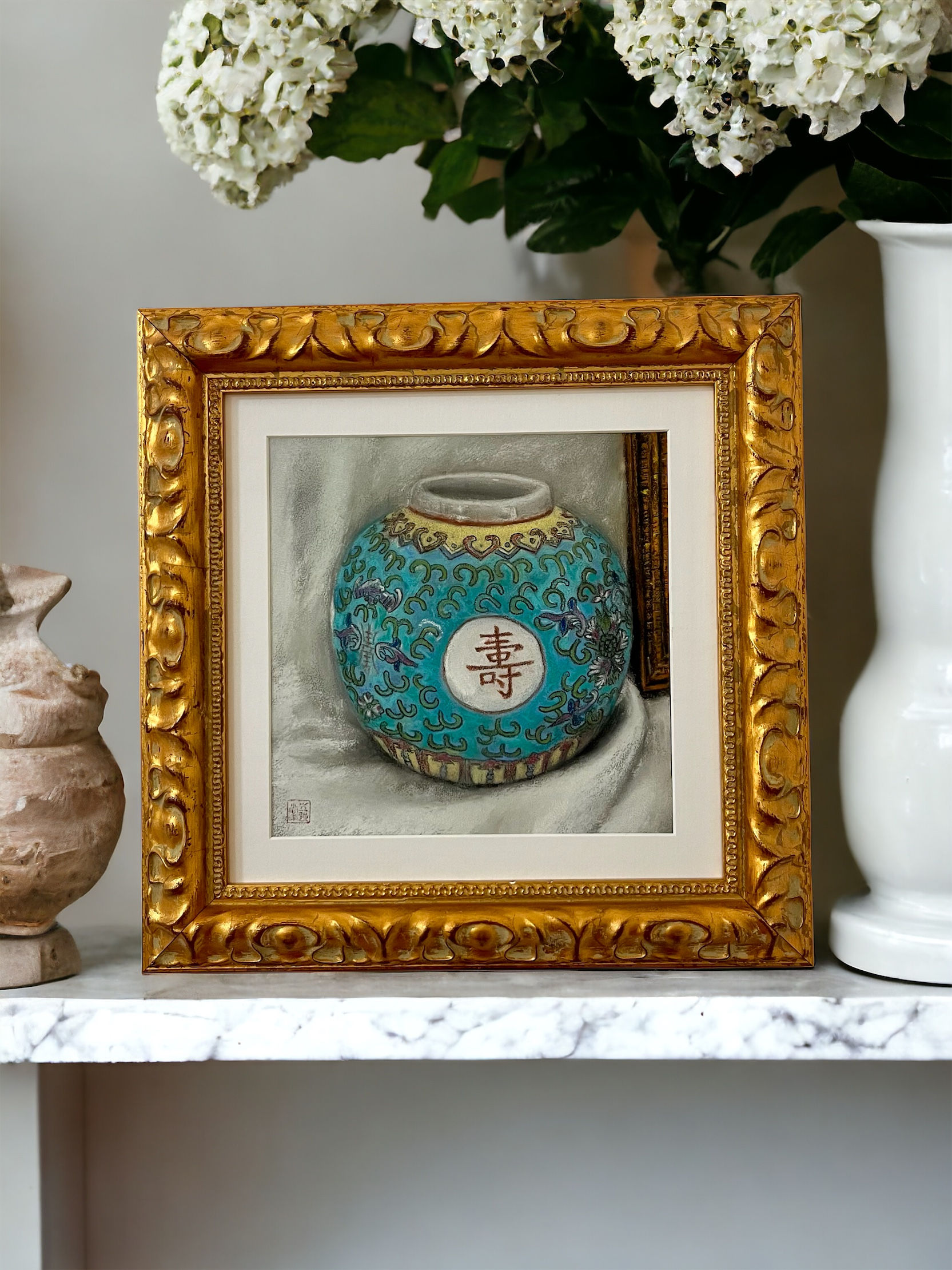 Longevity Ginger Jar-Original Art By Kendra