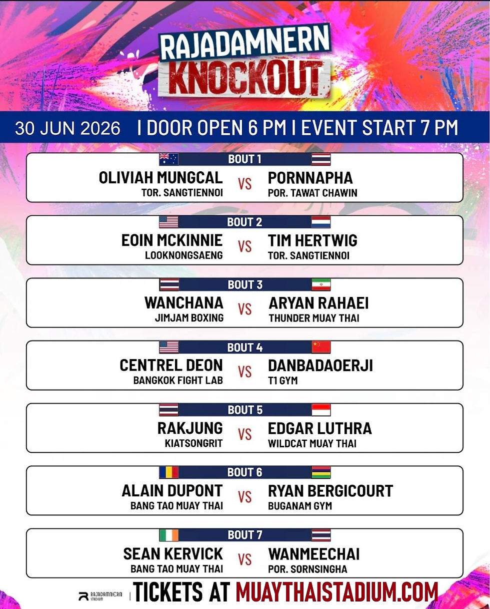 30.06.2026 - Rajadamnern Stadium Bangkok