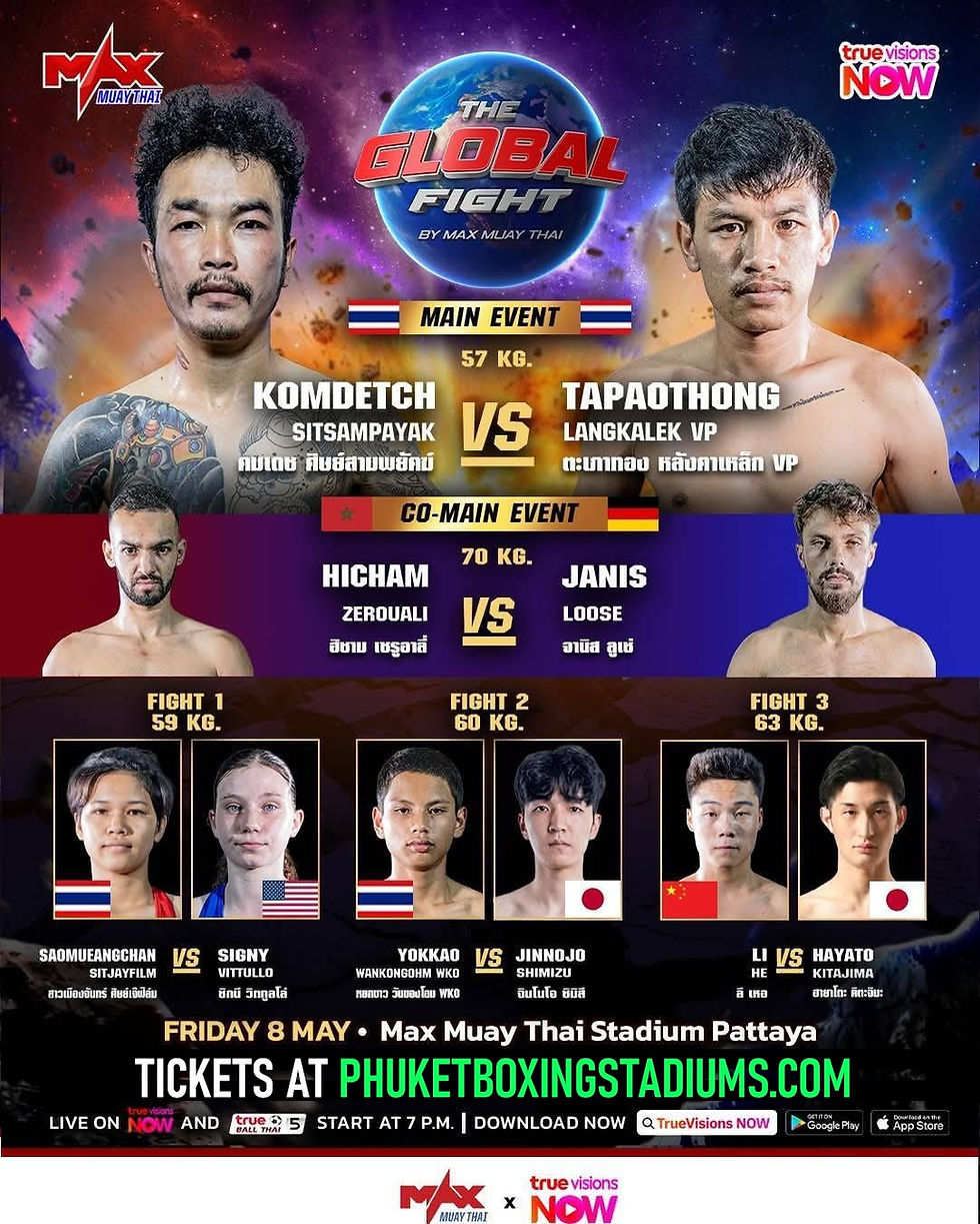8.05.2026 - MAX Muay Thai Pattaya Stadium.