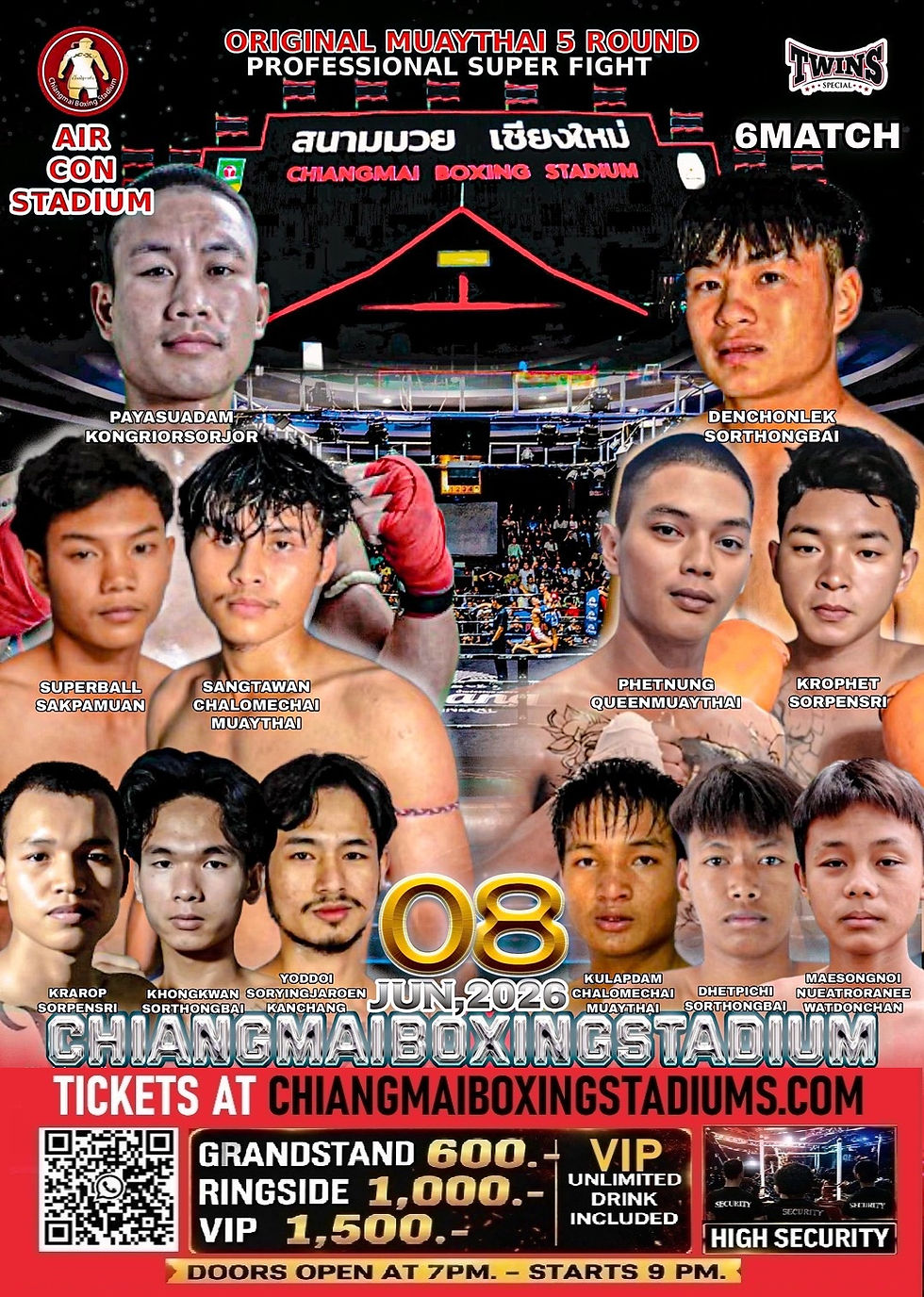 008.06.2026 - Muay Thai Boxing Stadium, Chaing Mai.