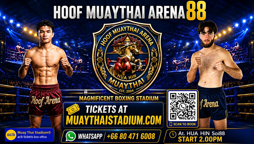 HOOF Thai Boxing Stadium Hua Hin Muay Thai Tickets - Book Online Now
