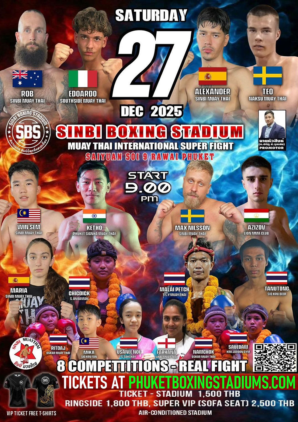 27.12.2025 - Sinbi Thai boxing Stadium Blockbuster Fight Night.