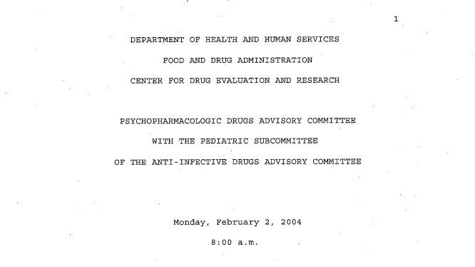 FDA PDAC Meeting 2004