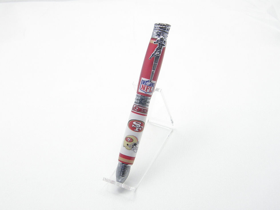 San Francisco 49 er's NFL Chrome Football Twist Pen