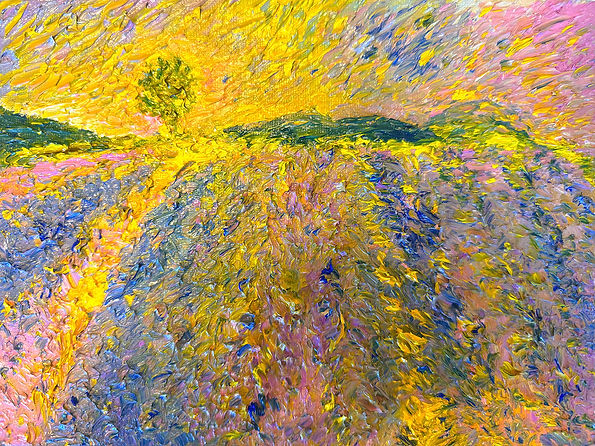 Champs De Lavande En Plein Jour | Oil