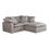 Thumbnail: PERRY NOOK MODULAR SECTIONAL LIVESMART FABRIC WHITE