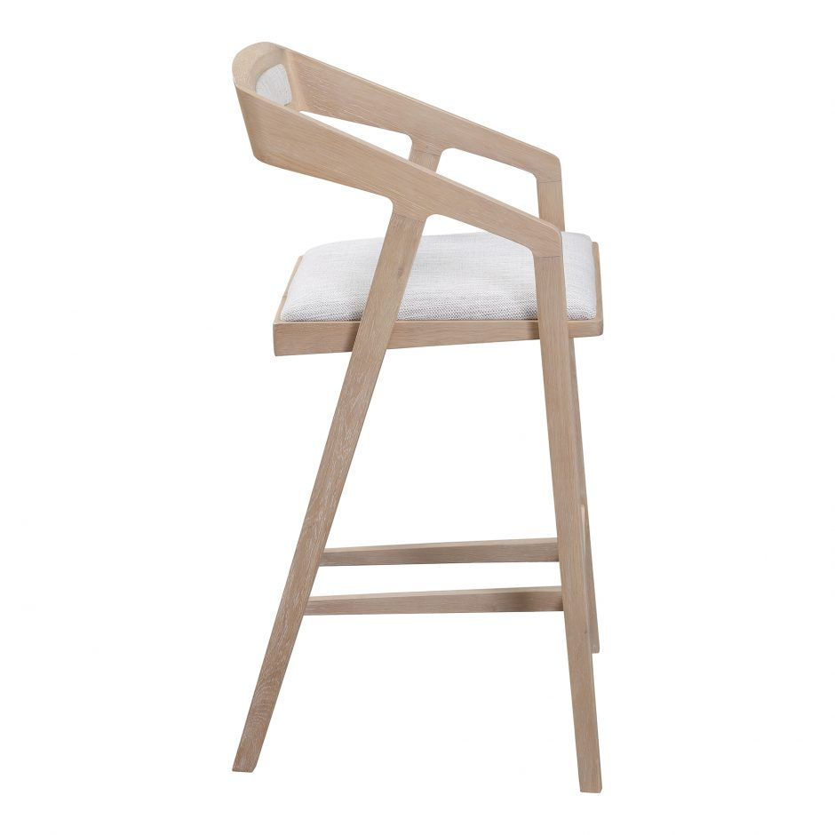 Thumbnail: PADMA OAK COUNTER STOOL LIGHT GREY
