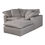 Thumbnail: PERRY NOOK MODULAR SECTIONAL LIVESMART FABRIC WHITE